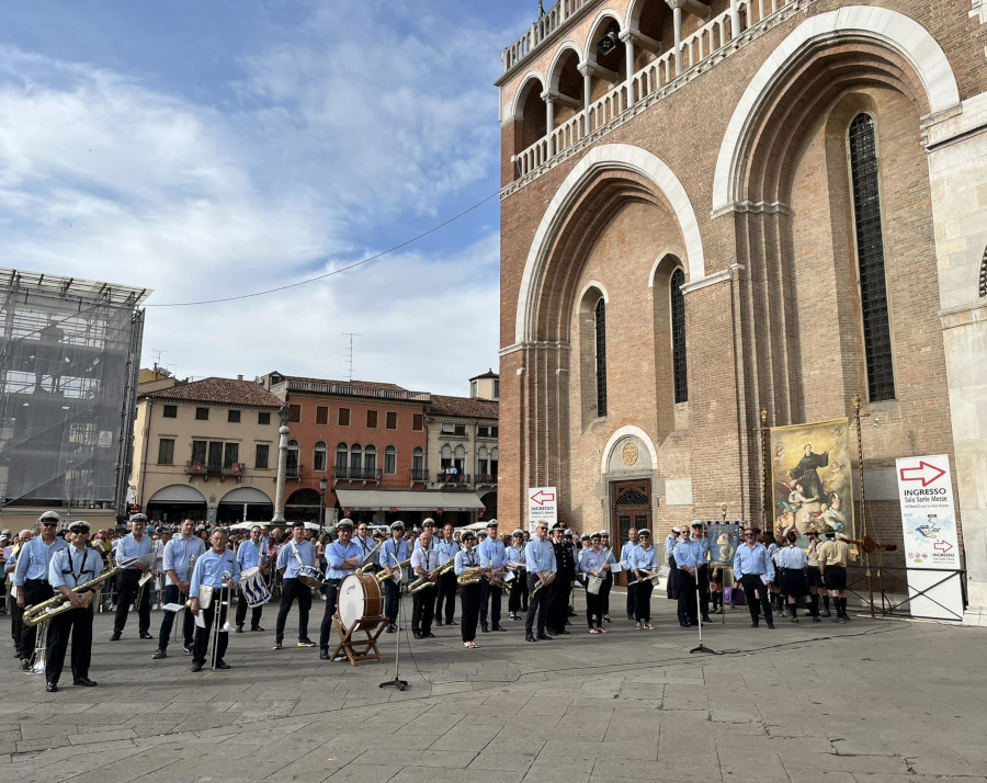 La Banda G. Verdi si esibisce il 13 giugno 2023 presso la Basilica del Santo a Padova